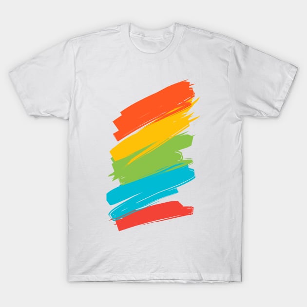 Colorfull Paint brush T-Shirt by ByuDesign15